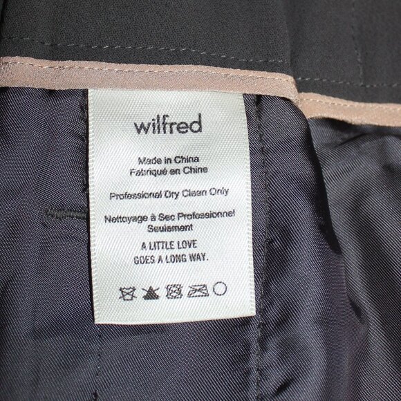 Aritzia Wilfred Women's Darontal Classic  Ankle  Pant Kinetic Gray Size 10 - Picture 5 of 7